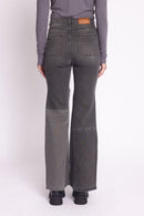 Jean Flare Patchwork - Grey