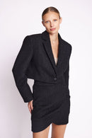 Veste Courte Epaule Large - Black