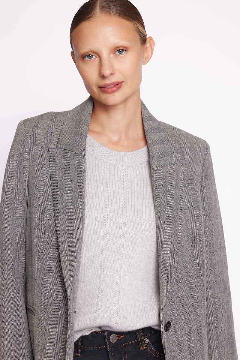 Veste Tailleur - Chevron Gris