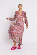 Imp And Lurex Long Dress - Multicolurexprint