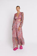 Imp And Lurex Long Dress - Multicolurexprint