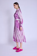 Robe Longue Ceinture Taille - Mosaicpurple