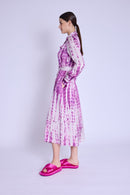 Robe Longue Ceinture Taille - Mosaicpurple