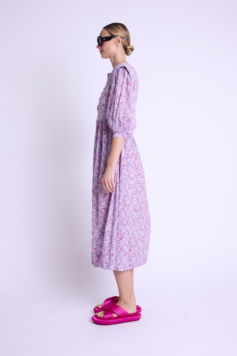 Robe Longue Matelassee Dvt - Pinklibertyprint