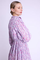 Robe Longue Matelassee Dvt - Pinklibertyprint