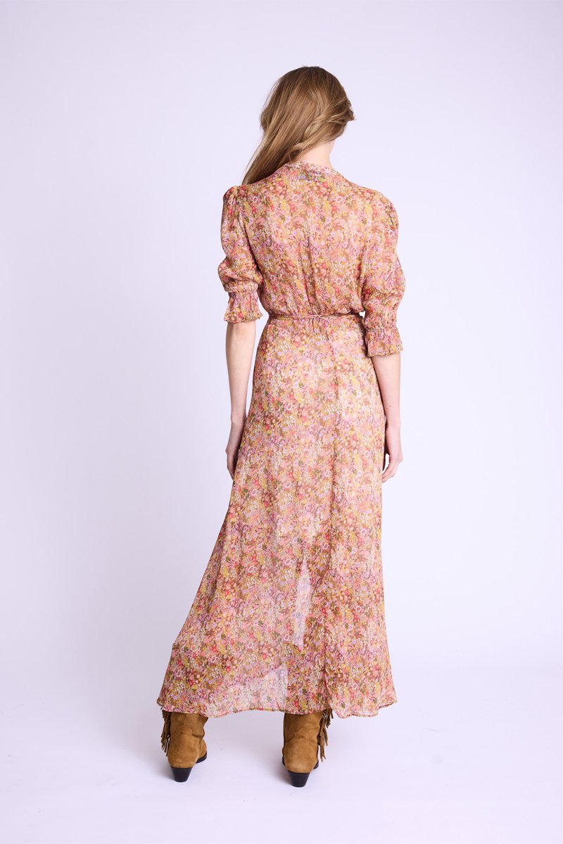 Robe Longue Portefeuille Imp - Bloomflowerprint