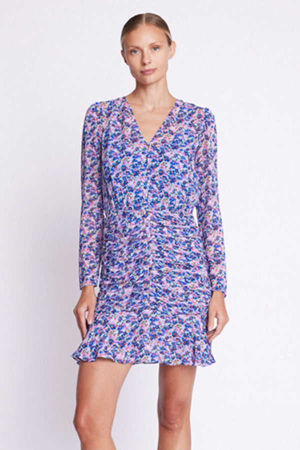 Robe Courte Avec Bas Drape - Microflowersprint