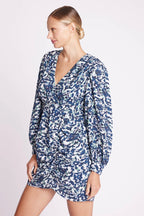 Berenice - Short Dress Shoulder Pleats - Dye