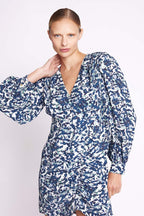 Berenice - Short Dress Shoulder Pleats - Dye