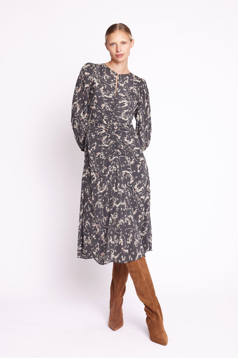 Berenice - Vestido Largo Estampado - Valerianne Print