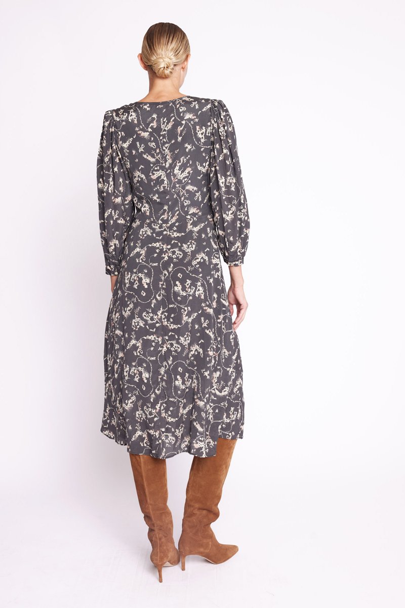 Berenice - Vestido Largo Estampado - Valerianne Print