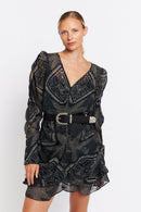 Gathered Dress - Print Tamaya