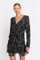 Gathered Dress - Print Tamaya