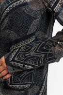 Gathered Dress - Print Tamaya