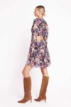 Berenice - Vestido Corto Abertura Laterales - Printlouna