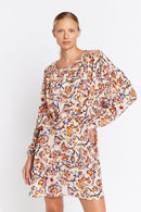 Robe Manches Chauves-Souris - Print Frida