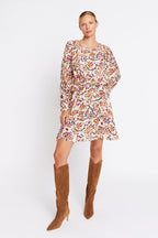 Berenice - Vestido Mangas Murciélago - Print Frida