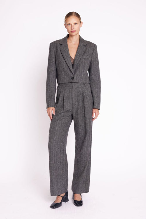 Veste Tailleur Courte - Gris