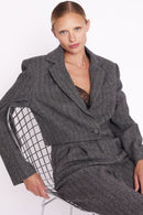 Veste Tailleur Courte - Gris