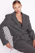 Berenice - Short Tailored Jacket - Grey