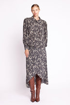 Berenice - Camisa Cuello Grande Estampado - Valerianne Print
