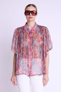 Camisa oversize de manga corta - Multicolor