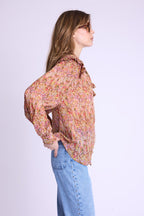 Camisa con volantes en los hombros - Bloomflowerprint