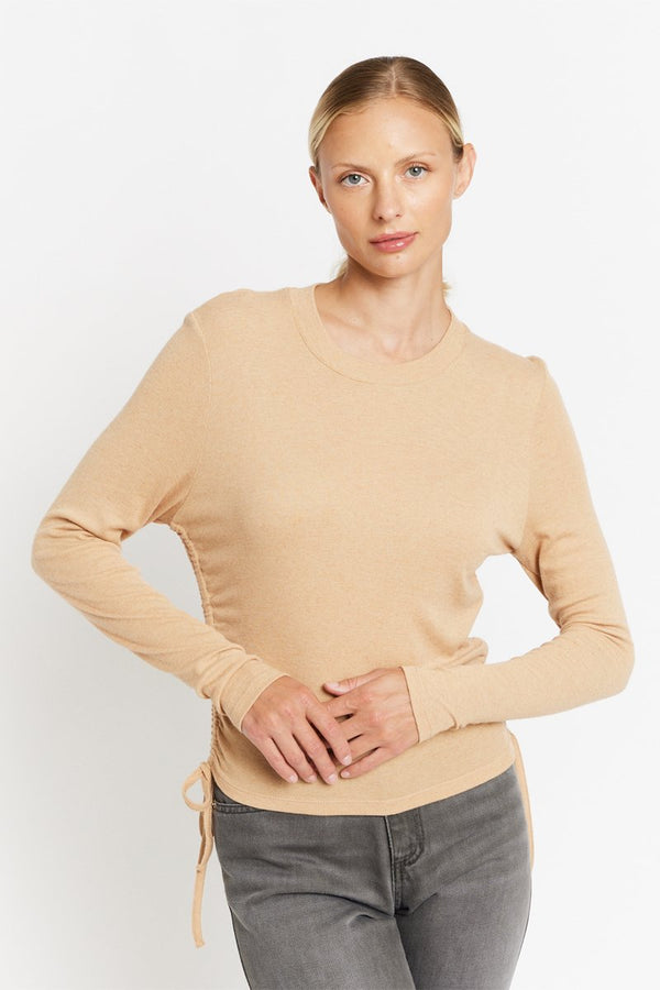 Round Neck T-Shirt Ml Links - Camel