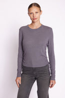 Camiseta Cuello Redondo Ml Links - Gris Jaspeado