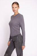 Camiseta Cuello Redondo Ml Links - Gris Jaspeado