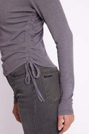 Camiseta Cuello Redondo Ml Links - Gris Jaspeado