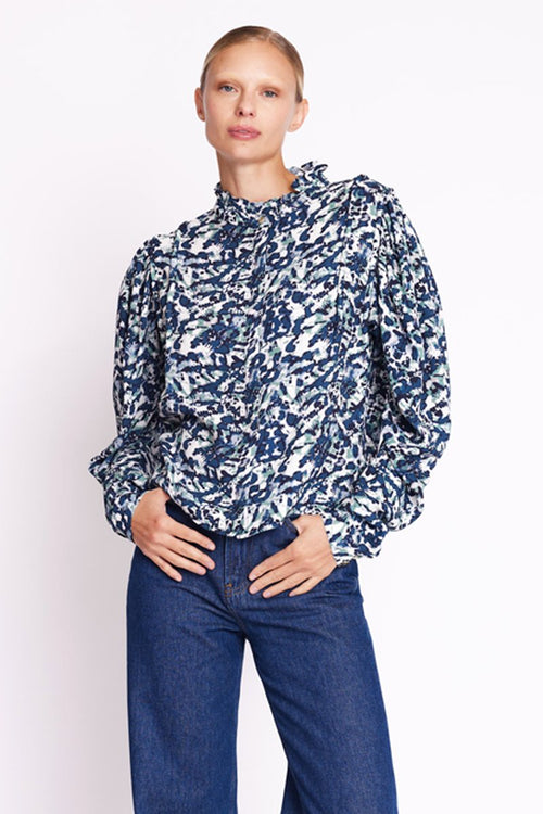 Blouse Imprimé Manches Ballons - Dye