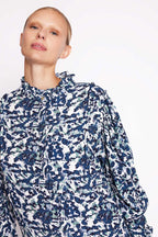 Berenice - Blusa Estampada Mangas Globo - Dye