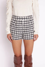 Berenice - Short Tweed Shorts - Tweed Gris