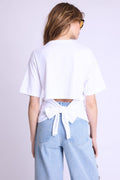 Berenice - Camiseta Mc Cuello Rd Nudo Espalda - White