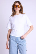 Berenice - Camiseta Mc Cuello Rd Nudo Espalda - White