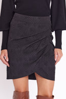 Jupe Croise Devant - Chevronblack