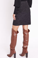 Jupe Croise Devant - Chevronblack