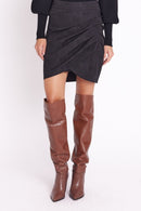 Jupe Croise Devant - Chevronblack