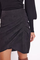 Jupe Croise Devant - Chevronblack