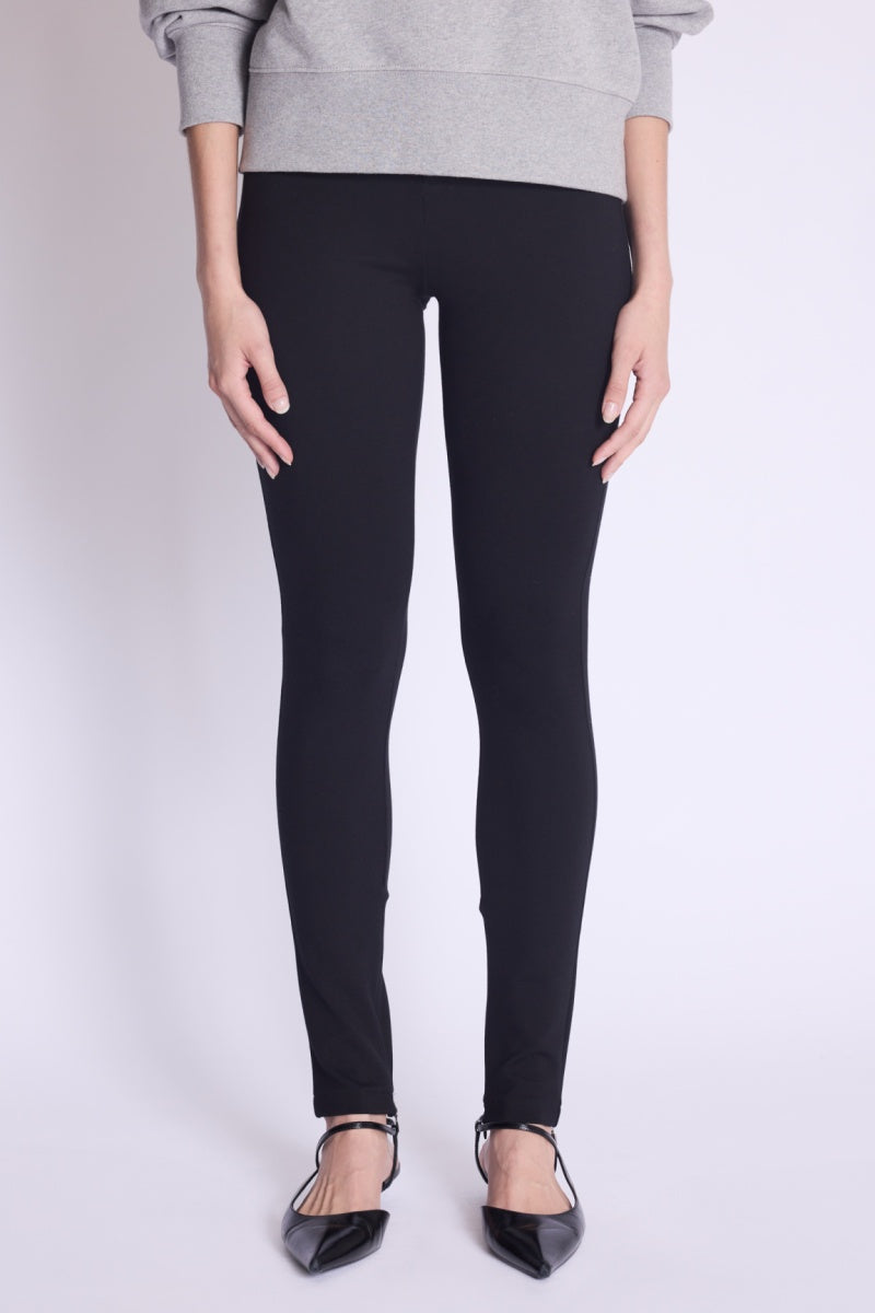 Legging Avec Zip Bas Jambe - Black