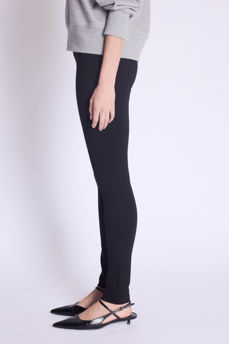 Legging Avec Zip Bas Jambe - Black