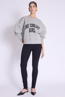 Legging Avec Zip Bas Jambe - Black