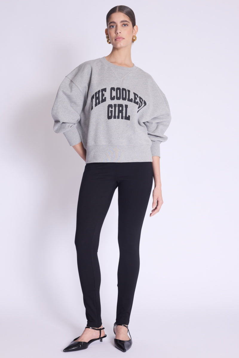 Legging Avec Zip Bas Jambe - Black