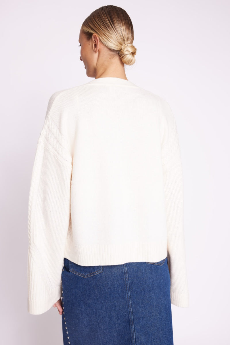 Gilet Manches Kimono - Off White