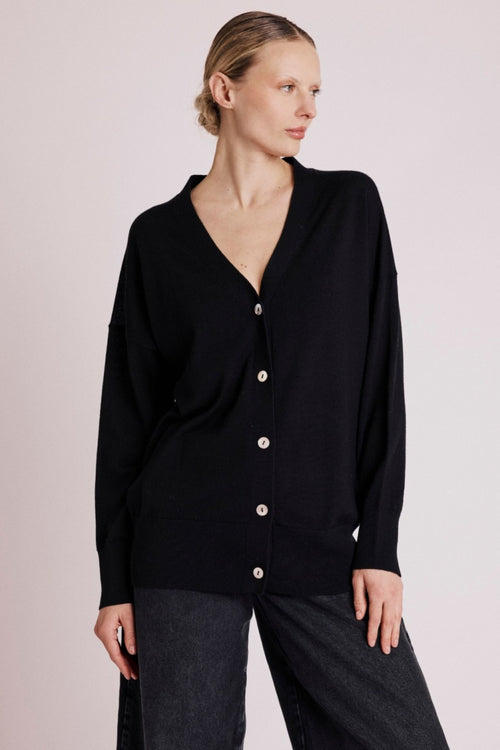 Cardigan Oversize Col V Ml - Blackforest