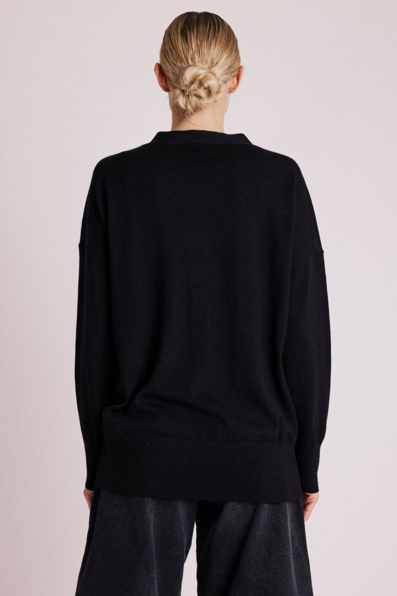 Berenice - Cárdigan Oversize Cuello V Ml - Blackforest