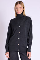 Cardigan Oversize Col V - Dark