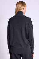Cardigan Oversize Col V - Dark