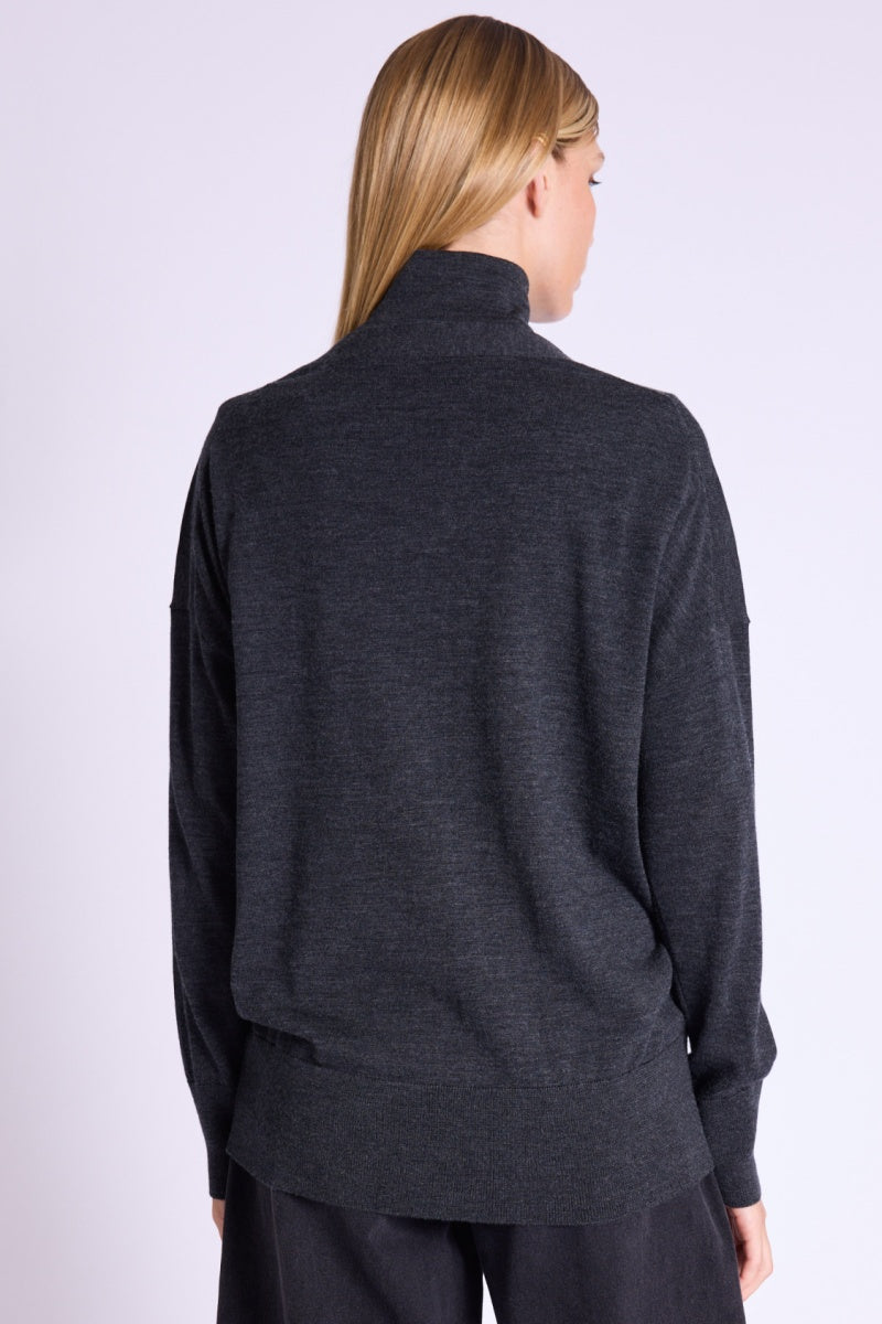Cardigan Oversize Col V - Dark